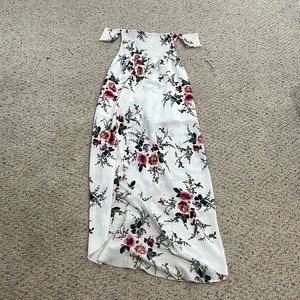Floral Maxi dress- off shoulder
